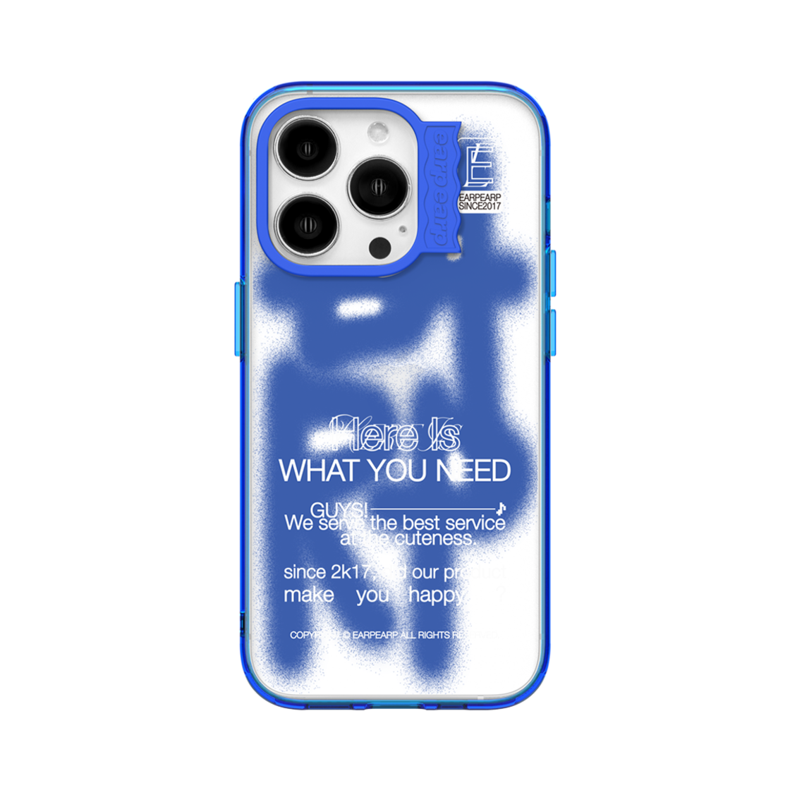 어프어프 그래피티 블루 (웨이브라벨)(earpearp Graffiti Blue Wave Label Case)