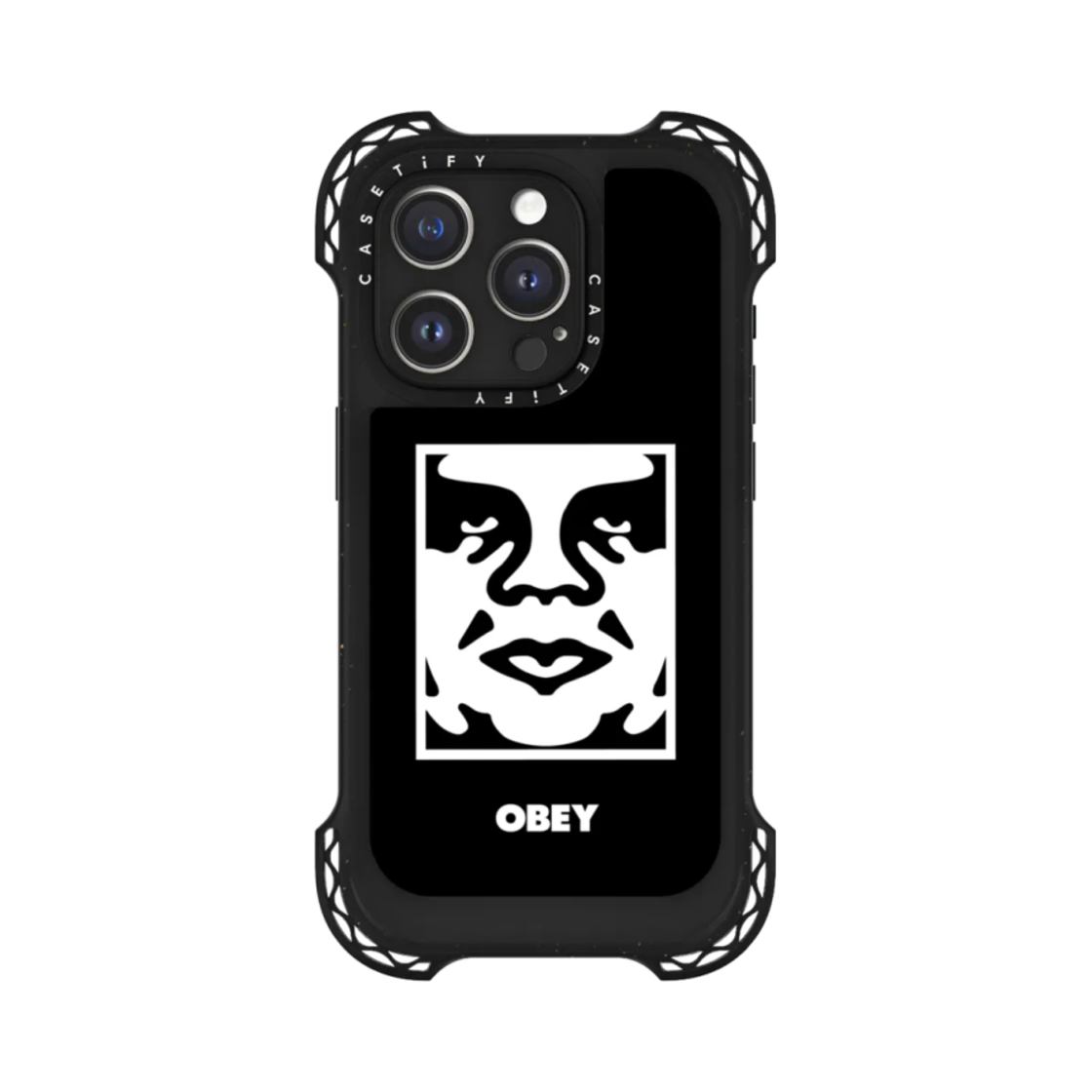 케이스티파이 x 오베이 아이폰 맥세이프 아이콘 페이스 울트라 바운스 케이스 블랙(Casetify x Obey iPhone Magsafe Icon Face Ultra Bounce Case Black) - 2