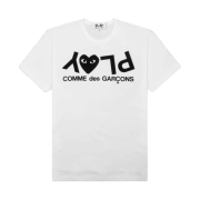 (W) Play Comme des Garcons Reverse Logo T-Shirt White