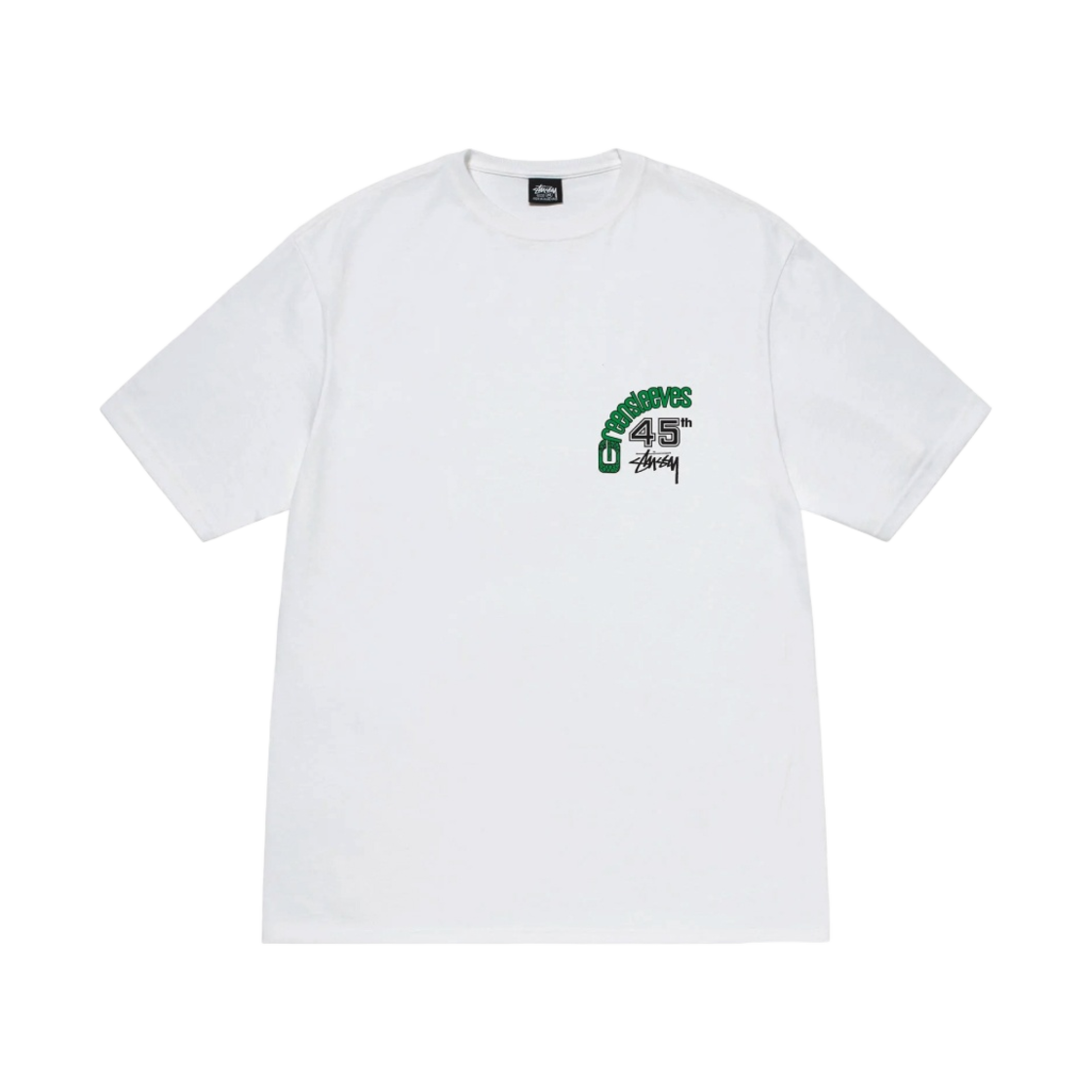 ★人気★【STUSSY】★Stussy Greensleeves 45 T-Shir.t White★ ☆人気☆【STUSSY】☆Stussy Greensleeves 45 T-Shir.t White
