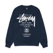 Stussy World Tour Crew Navy 2024