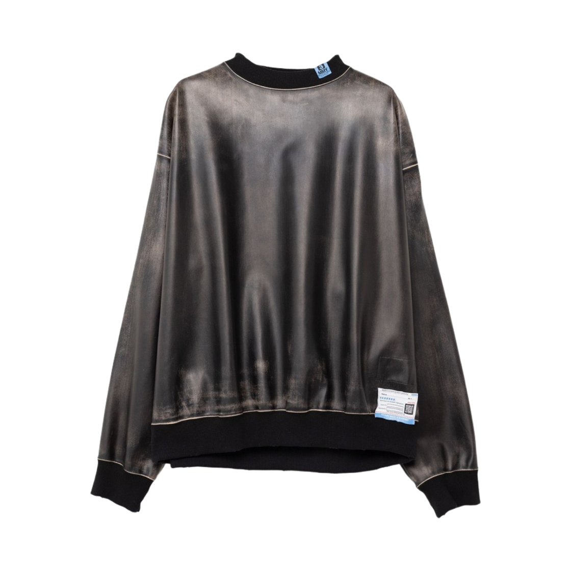 메종 미하라 야스히로 신세틱 레더 풀오버 블랙(Maison Mihara Yasuhiro Synthetic Leather Pullover Black) - 1
