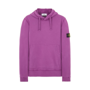 Stone Island 64120 Cotton Fleece Hooded Sweatshirt Violet - 21FW