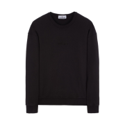 Stone Island 62951 Cotton Fleece Garment dyed Crewneck Sweatshirt Black - 23SS