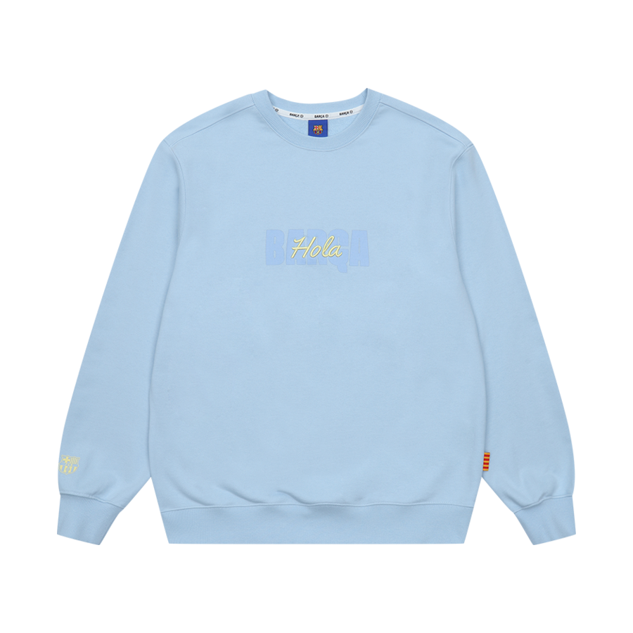 EBCASWLB1_LB FC Barcelona Line Sweatshirt Light Blue