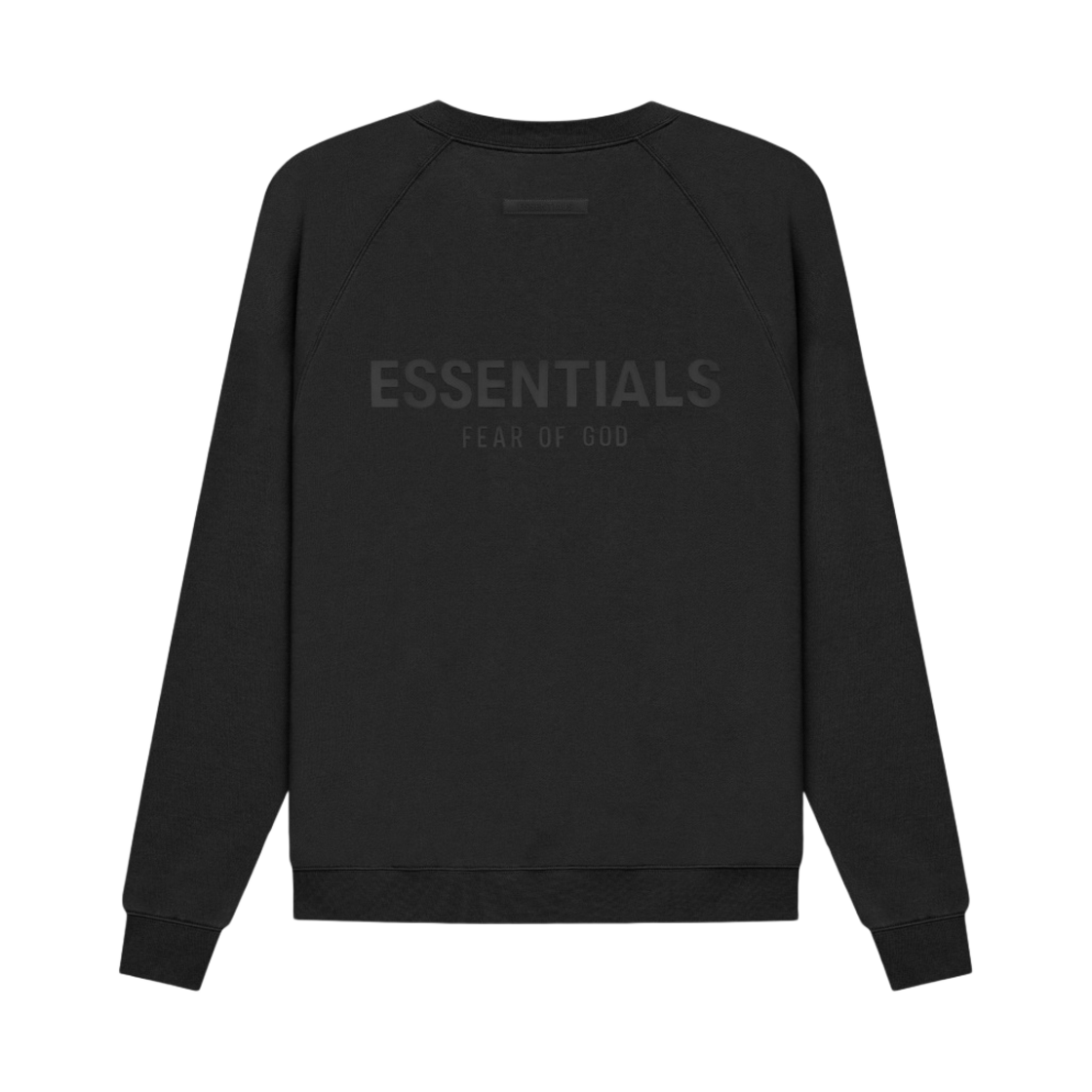 에센셜 풀오버 크루넥 스웨트셔츠 블랙 - 21SS