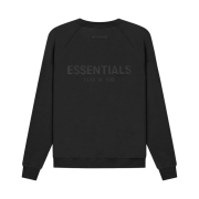 Essentials Pull-Over Crewneck Sweatshirt Black - 21SS