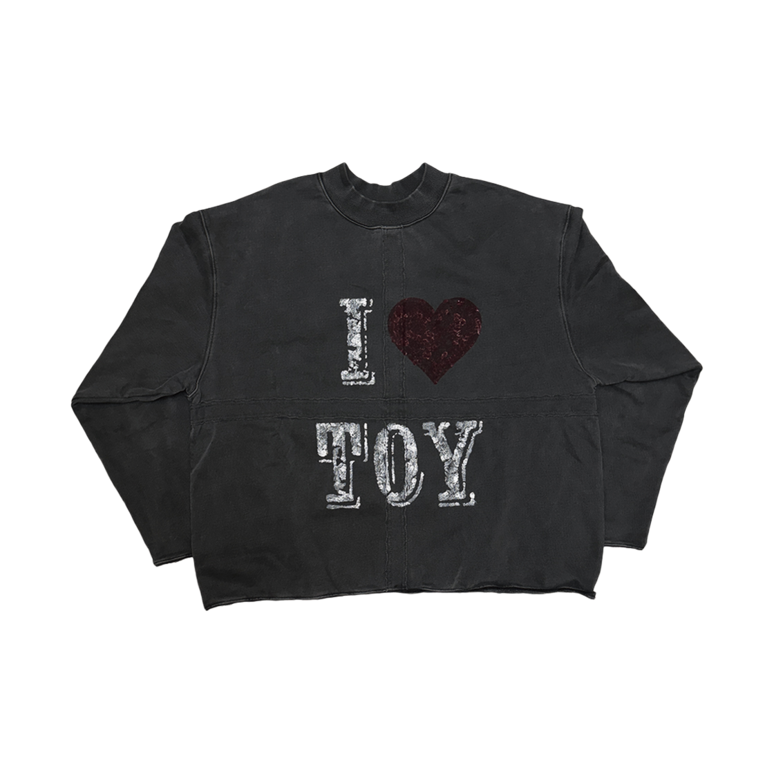 아트워크 뮤지엄 쿨레인 아이 러브 토이 스웨트셔츠 차콜(Artwork Museum x Coolrain I Love Toy Sweatshirt Charcoal)