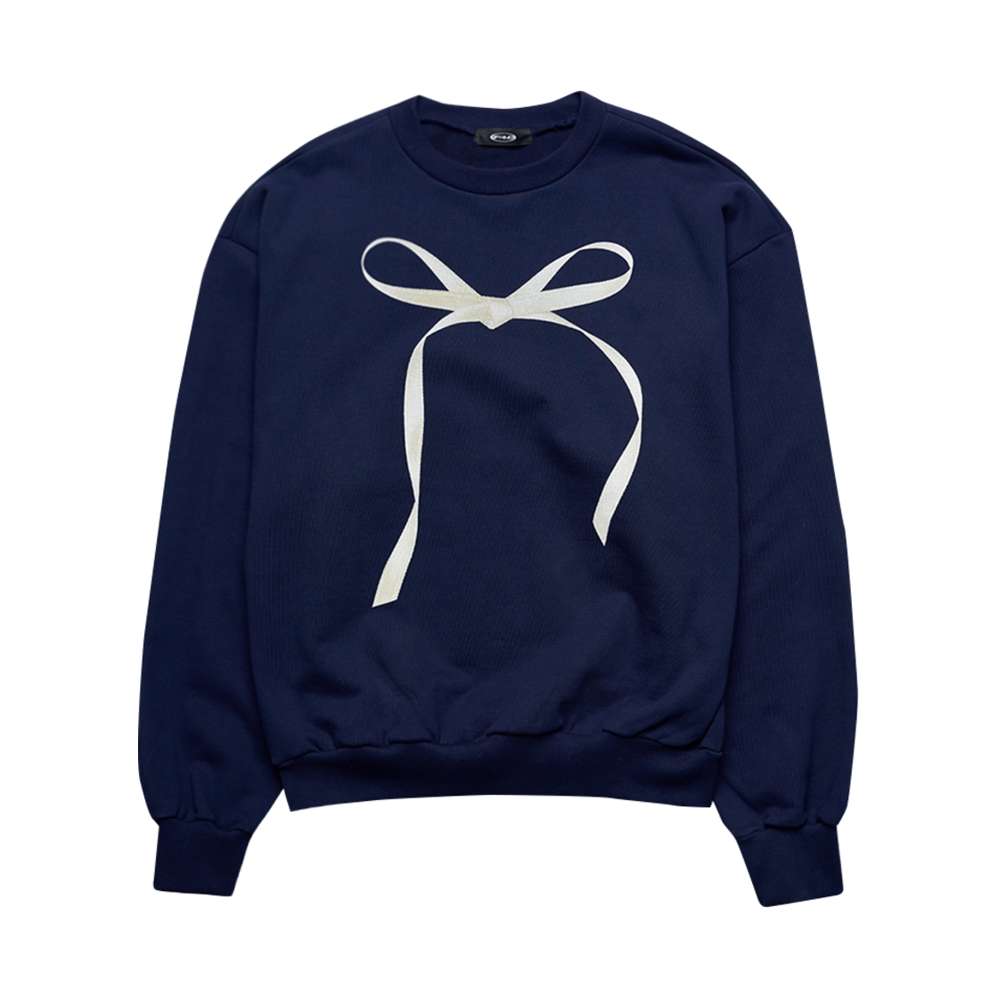 S36601 FAD Huge Ribbon Sweat Shirts Navy
