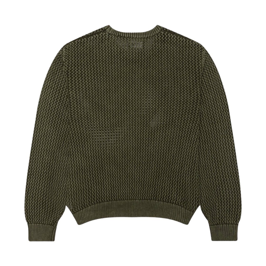 스투시 피그먼트 다이드 루즈 게이지 스웨터 다크 올리브(Stussy Pigment Dyed Loose Gauge Sweater Dark Olive) - 2
