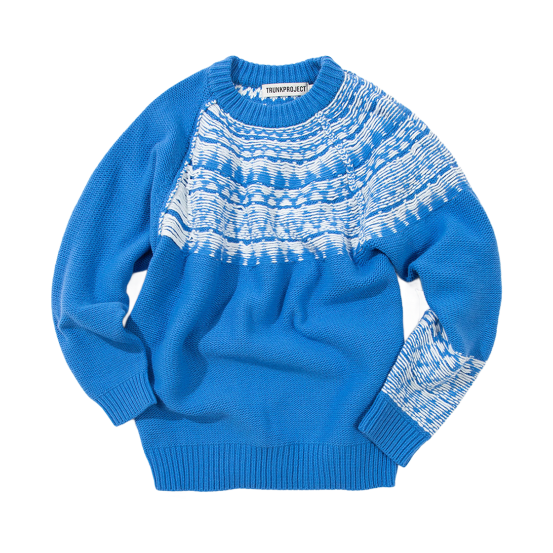 트렁크프로젝트 리버시블 노르딕 스웨터 블루(TRUNKPROJECT Reversible Nordic Sweater Blue)