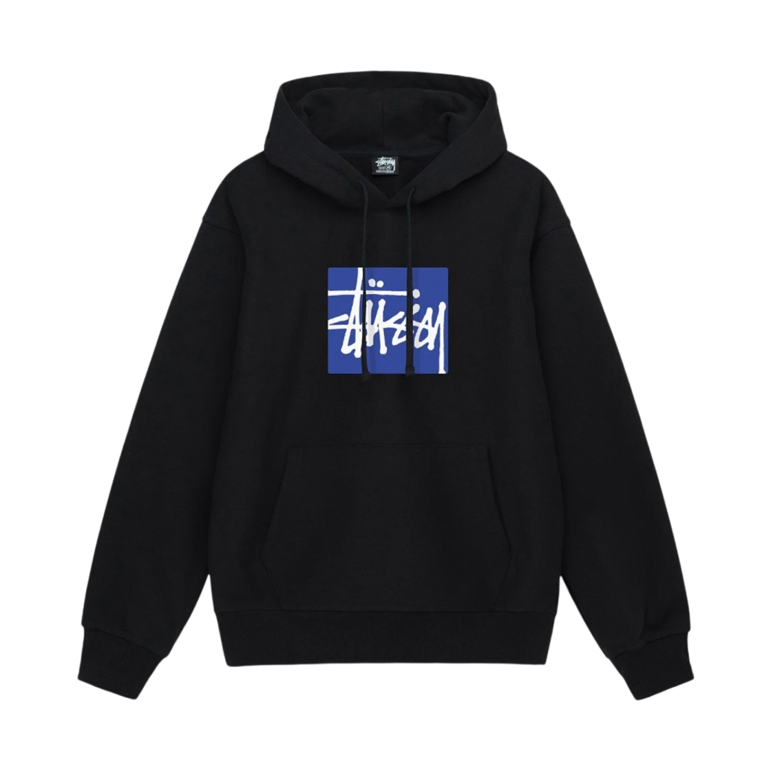 스투시 스탁 박스 후드 블랙(Stussy Stock Box Hoodie Black) - 1