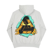 Palace Tri-Ripper Hood Grey Marl - 20FW