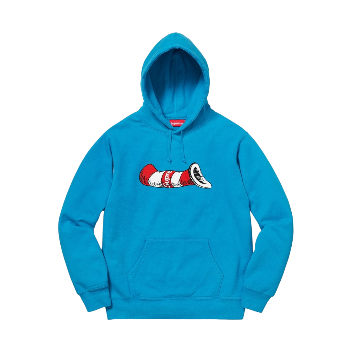 슈프림 캣 인 더 햇 후드 스웨트셔츠 브라이트 로얄 - 18FW