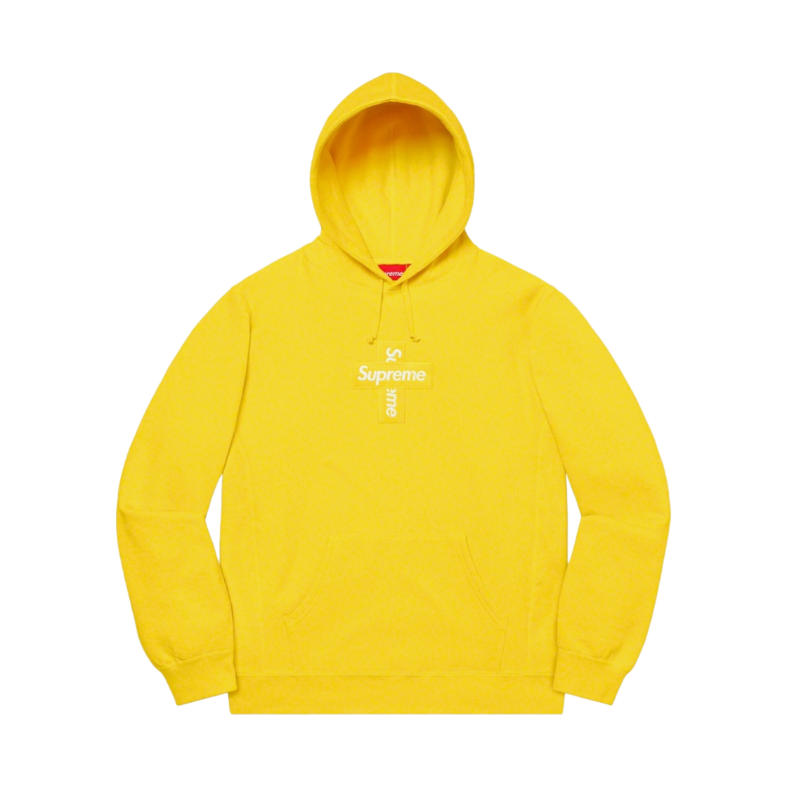 슈프림 크로스 박스로고 후드 스웨트셔츠 레몬 - 20FW