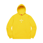 Supreme Cross Box Logo Hooded Sweatshirt Lemon - 20FW