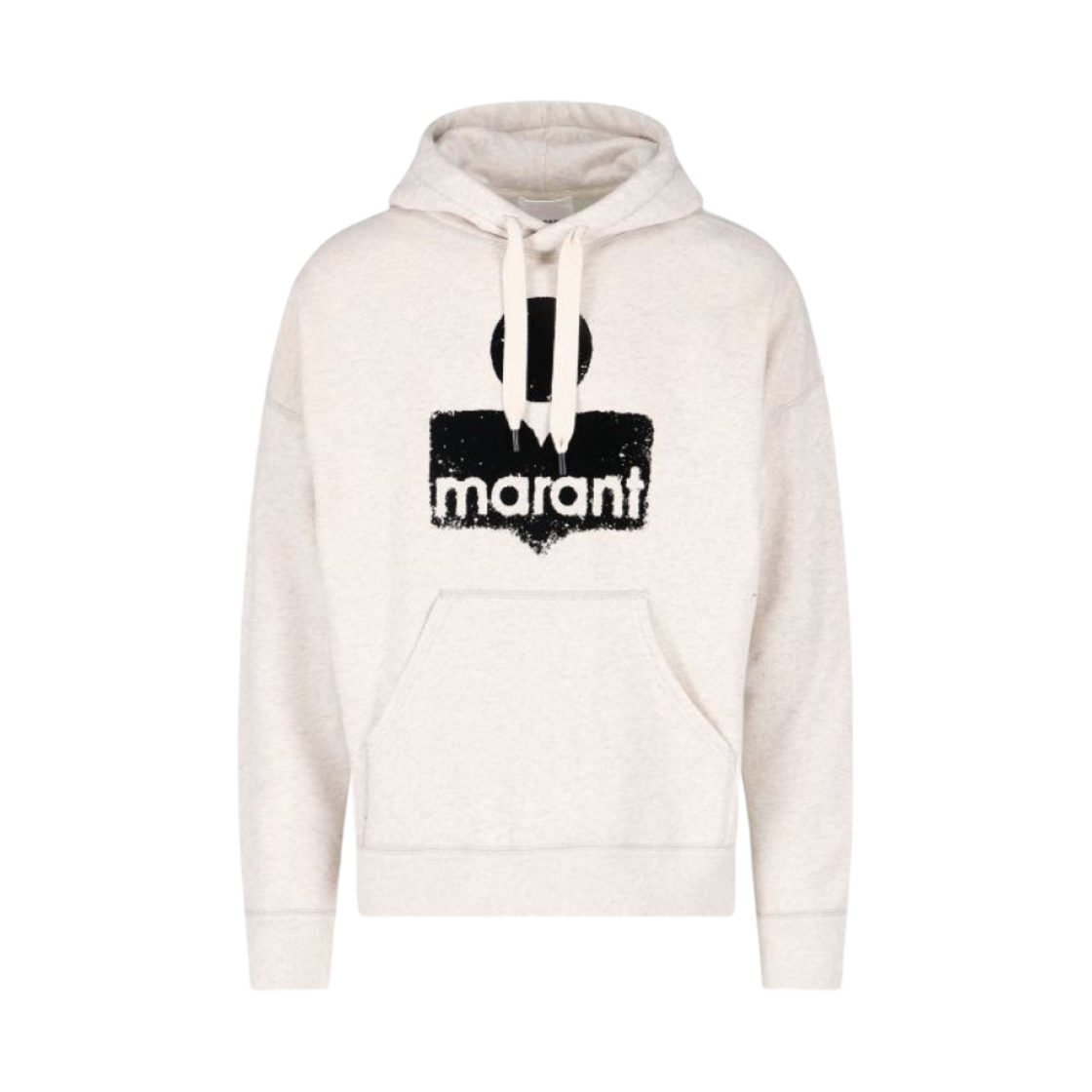 SW0027HA-A1M42H-23EC Isabel Marant Miley Logo Hoodie Ecru - 23SS