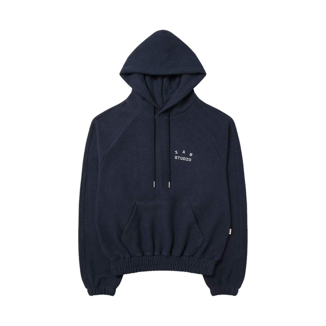 아이앱 스튜디오 헤링본 후드 네이비 화이트(IAB Studio Herringbone Hoodie Navy White)