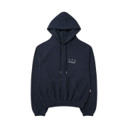 IAB Studio Herringbone Hoodie Navy White