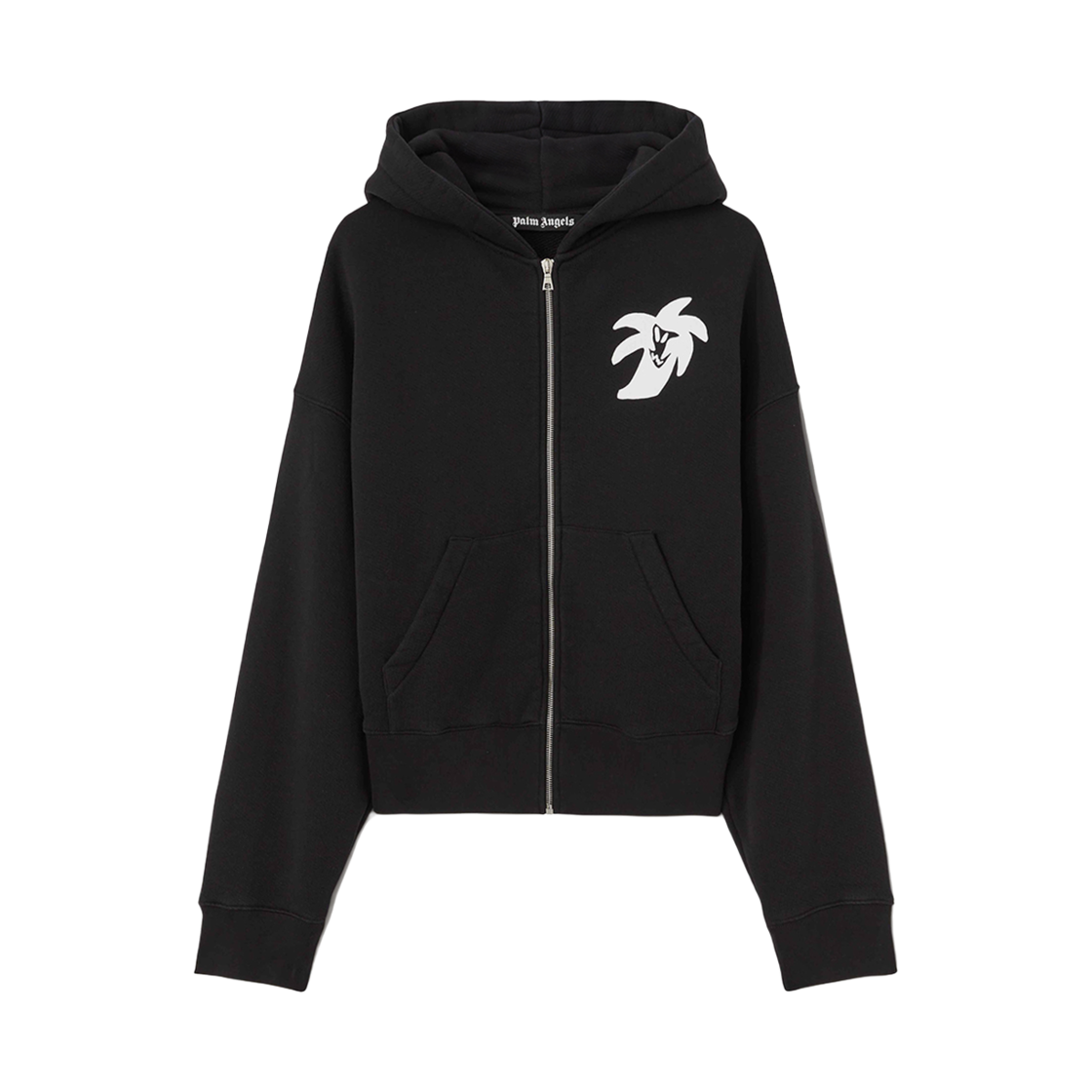 팜엔젤스 헌터 지퍼 후디 블랙(Palm Angels Hunter Zipped Hoody Black)