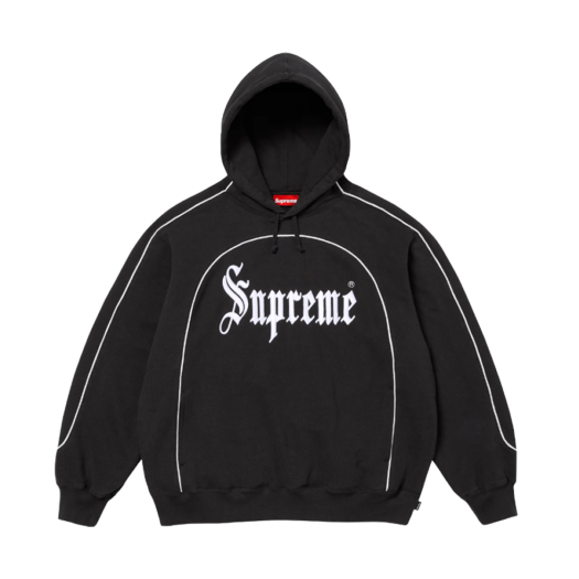【Supreme】Blackletter Hooded Sweatshirt★Black★25SS★ SUPREME 25SS Blackletter Hooded Sweatshirt Black Letter Logo