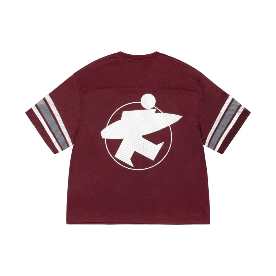 스투시 서프맨 메쉬 풋볼 저지 버건디(Stussy Surfman Mesh Football Jersey Burgundy)