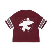 Stussy Surfman Mesh Football Jersey Burgundy