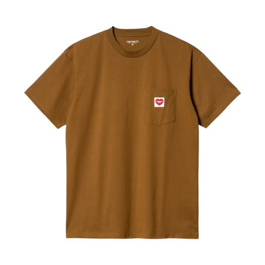 Carhartt WIP Pocket Heart T-Shirt Deep Hamilton Brown