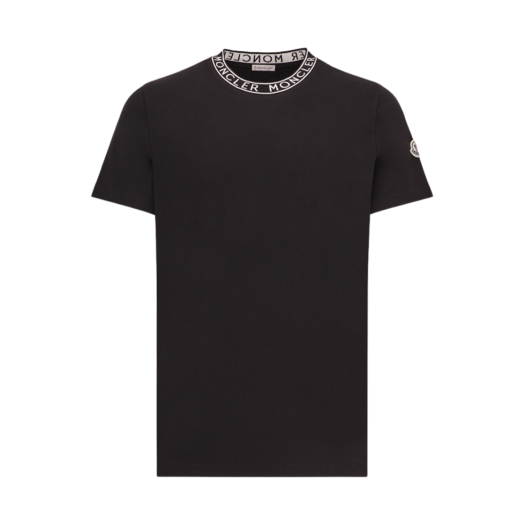 J1-091-8C00024-8390T-999 Moncler Logo T-Shirt Black - 24SS