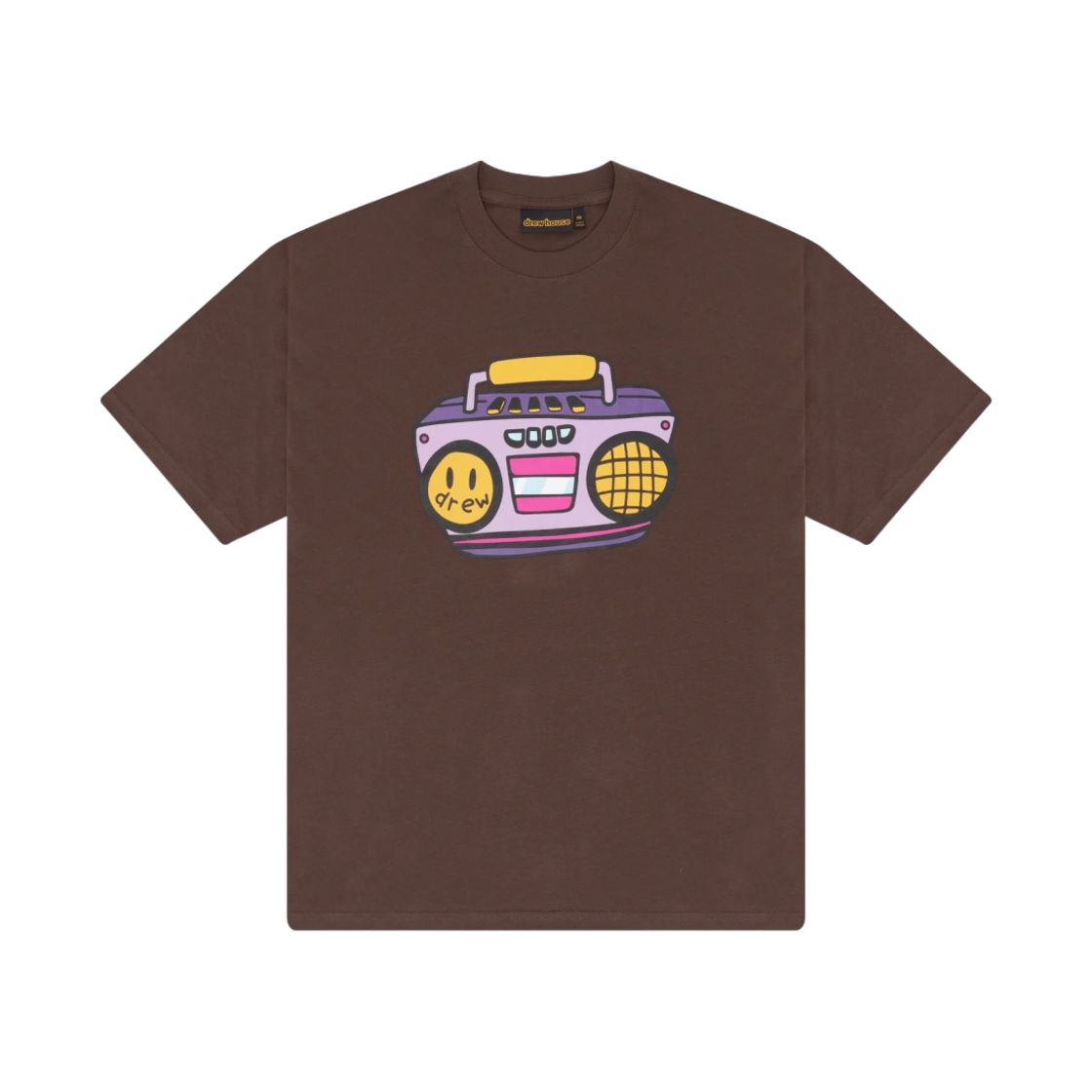 드류 하우스 붐박스 숏슬리브 티셔츠 초콜릿(Drew House Boombox SS T-Shirt Chocolate)