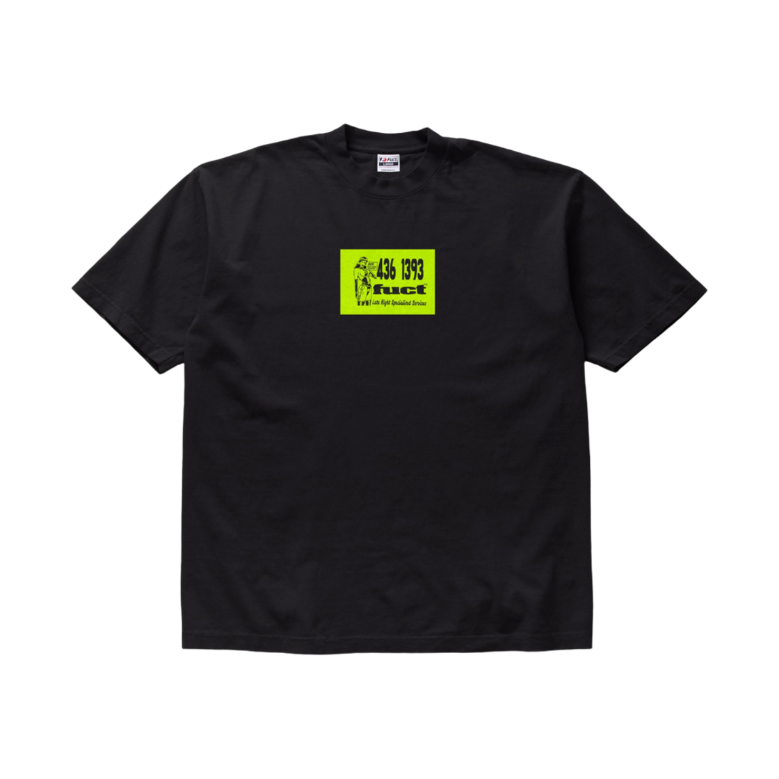 퍽트 에스코트 카드 티셔츠 블랙 - 24SS(Fuct Escort Card T-Shirt Black - 24SS)