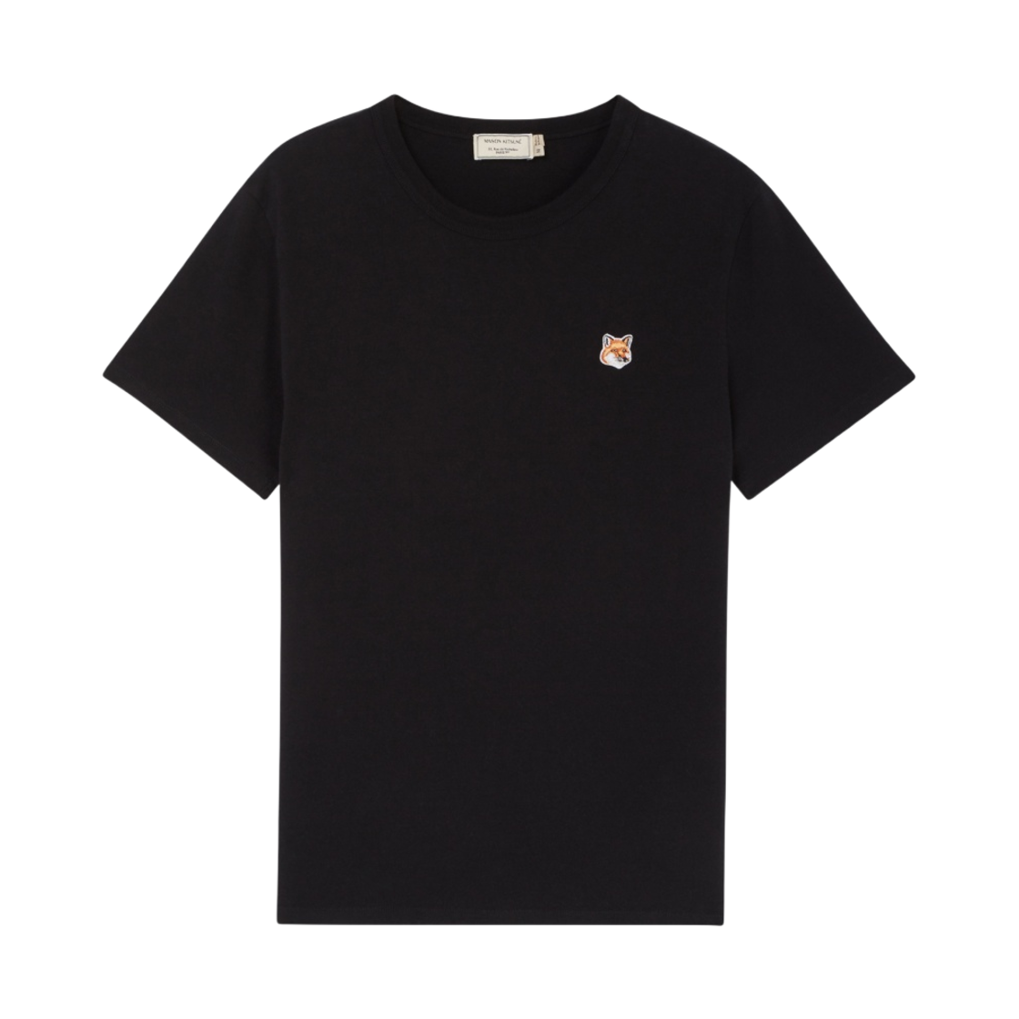 메종 키츠네 폭스 헤드 패치 클래식 티셔츠 블랙(Maison Kitsune Fox Head Patch Classic T-Shirt Black)