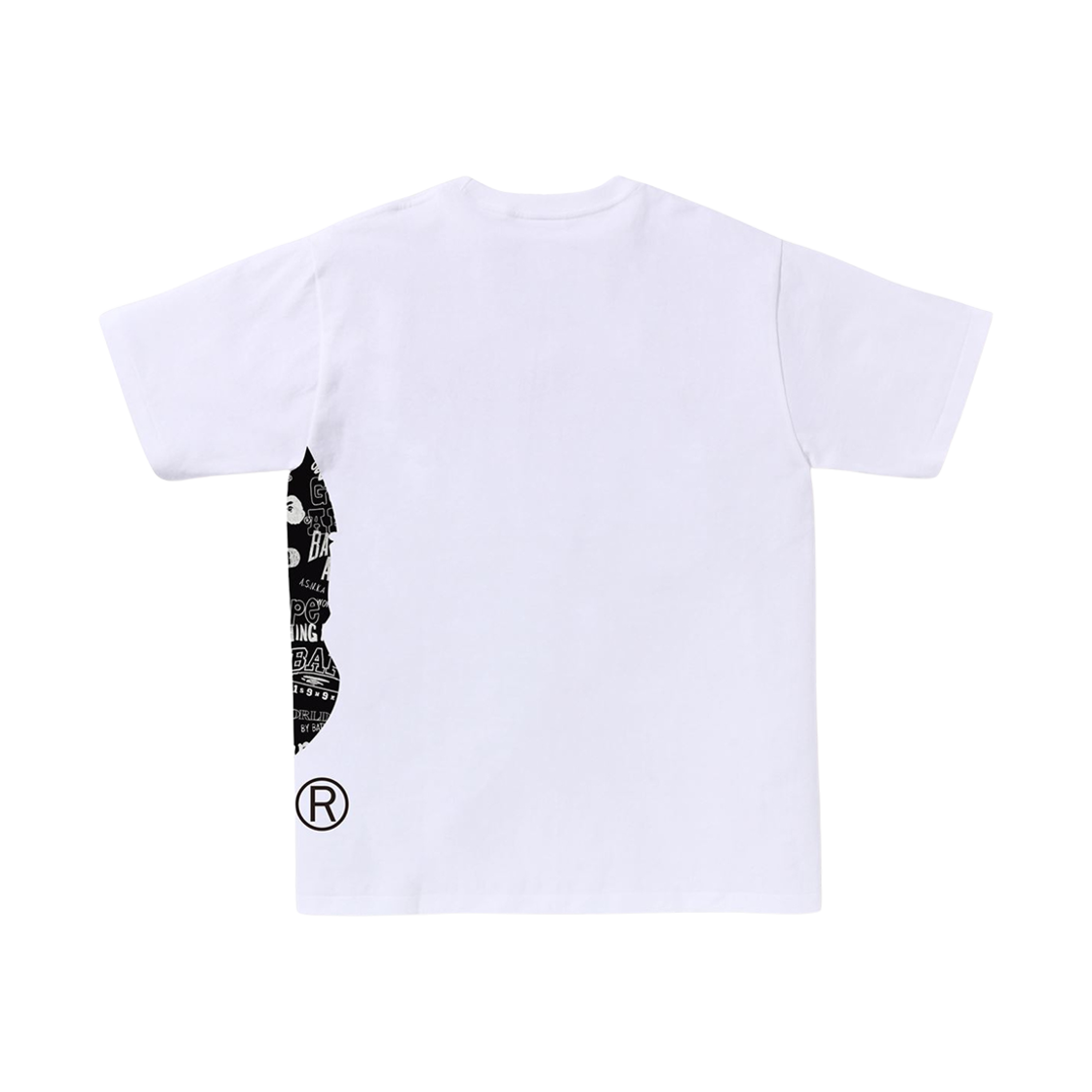 베이프 핸드 드로우 패턴 사이드 빅 에이프 헤드 티셔츠 화이트(BAPE Hand Draw Pattern Side Big Ape Head T-Shirt White) - 2