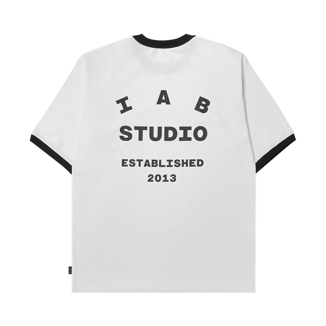 아이앱 스튜디오 이스테블리시드 티셔츠 화이트 블랙(IAB Studio Established T-Shirt White Black)