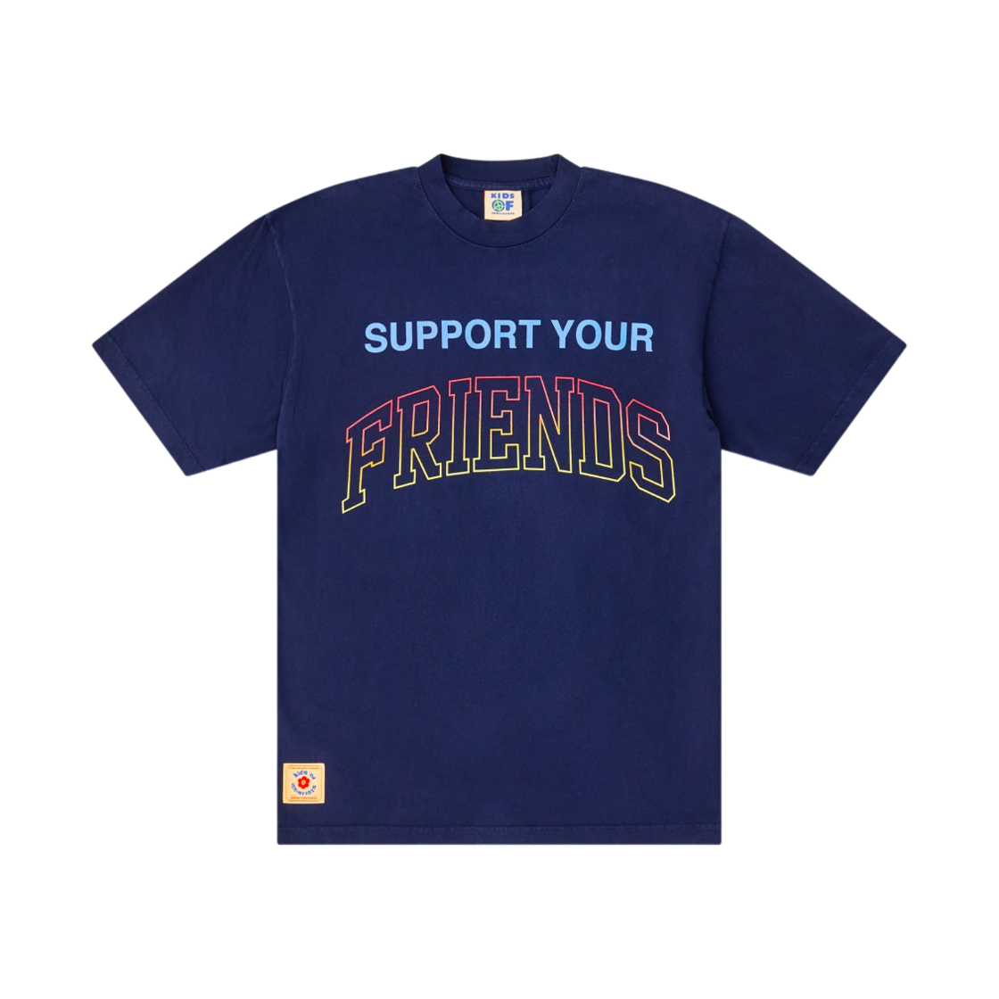키즈 오브 이미그랜트 서포트 유어 프렌즈 티셔츠 네이비(Kids Of Immigrants Support Your Friends T-Shirt Navy)