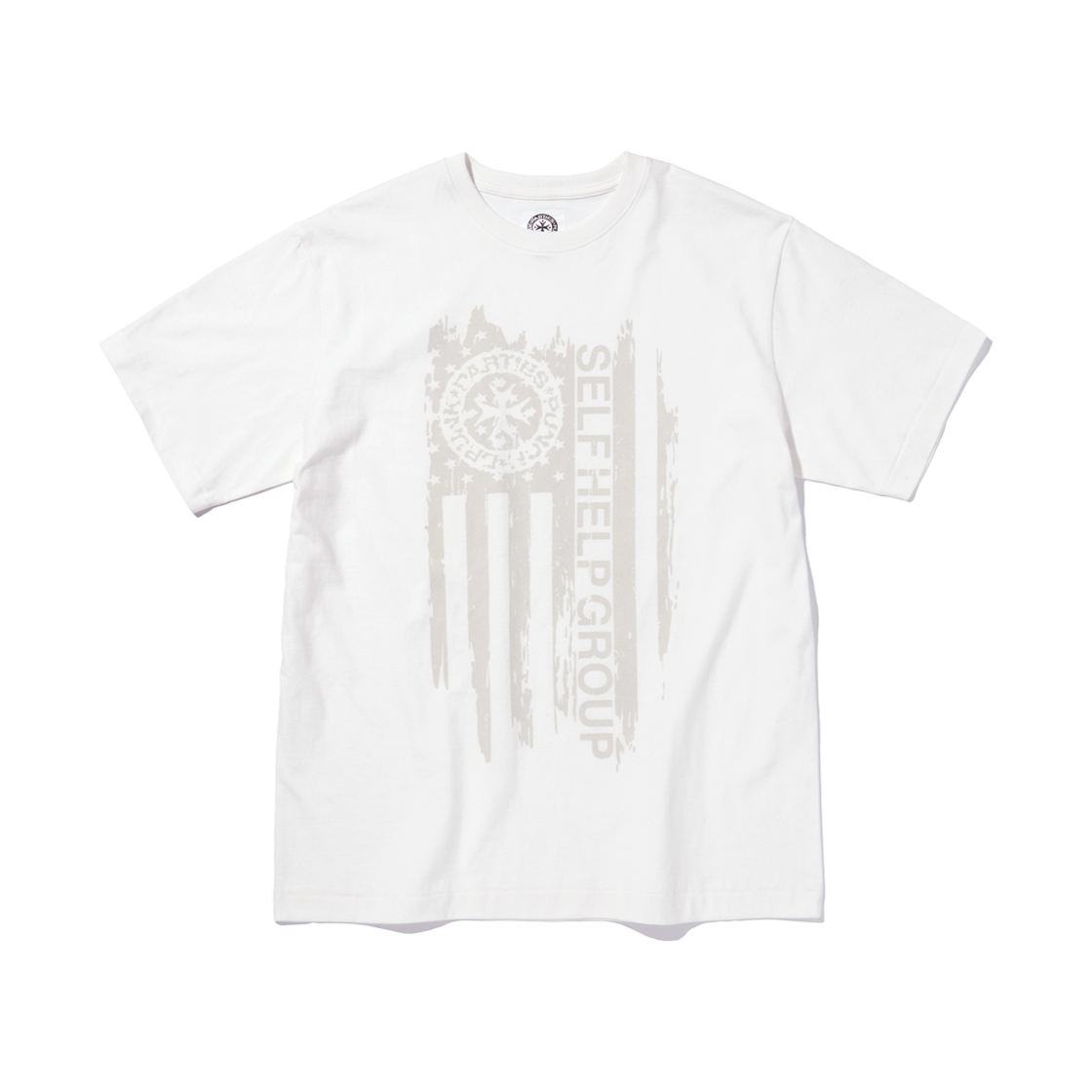 PDP251RT02AWH Punch Drunk Parties Parties Flag Tee White