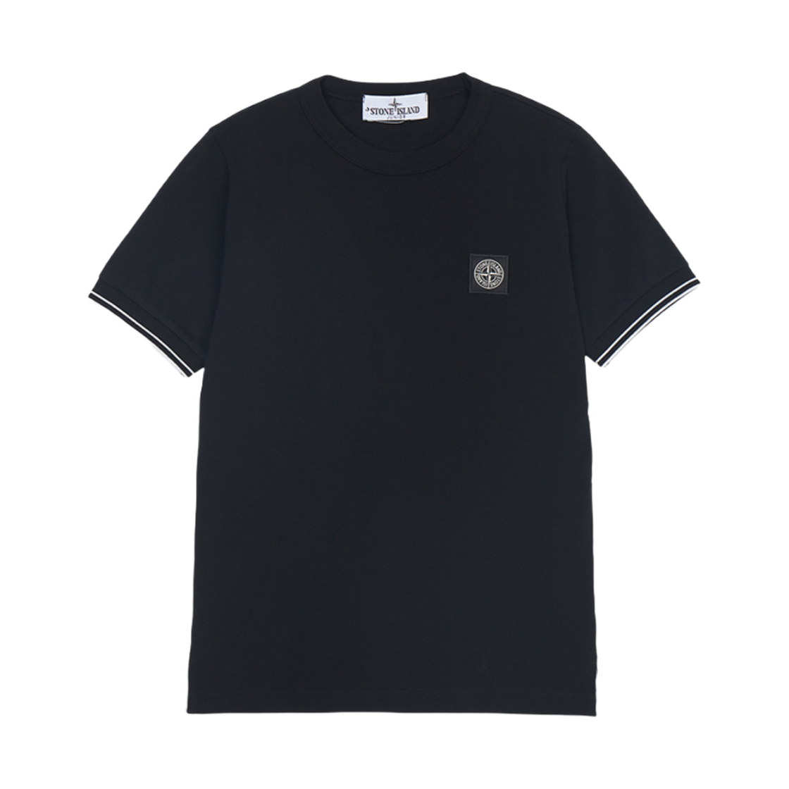 K1S1621000-01S0018-V0029 (Kids) Stone Island 2100001 Short Sleeve T-Shirt Black - 25SS