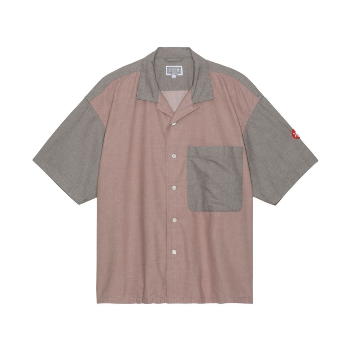 카브엠트 코튼 LPOC 숏슬리브 오픈 셔츠 핑크 - 23SS(Cav Empt Cotton LPOC Short Sleeve Open Shirt Pink - 23SS) - 1