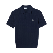 Lacoste Cable Polo Sweater Navy