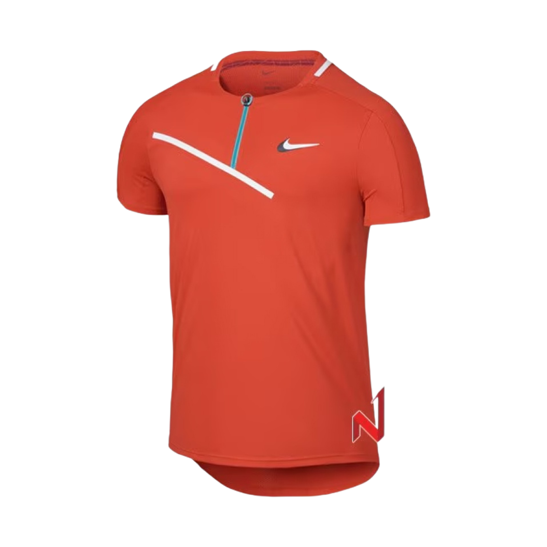 DD8310-634 Nike Court Dri-Fit Slam Tennis Polo Habanero Red - Asia