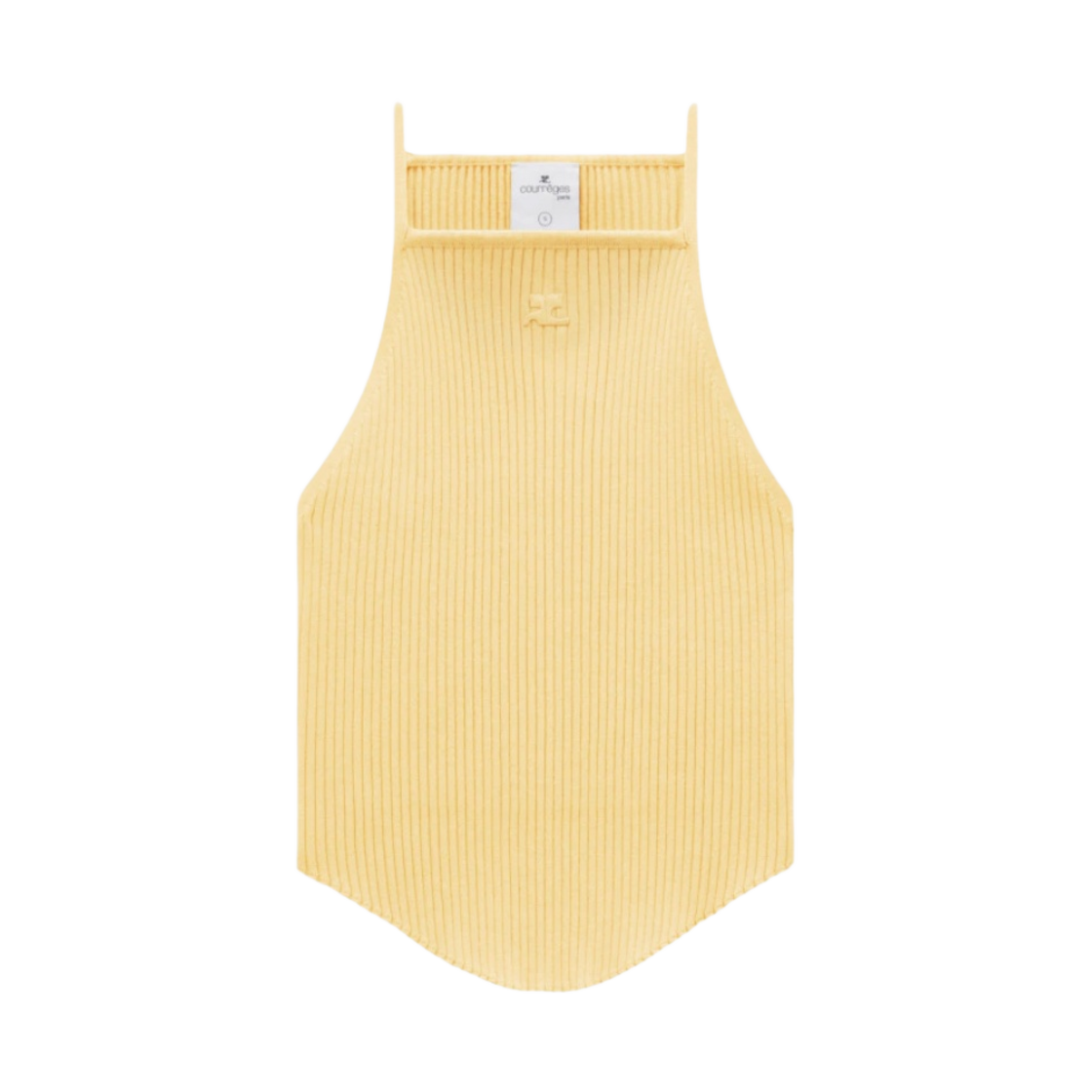 (W) 꾸레쥬 홀리스틱 립 니트 탱크탑 폴른((W) Courreges Holistic Rib Knit Tank Top Pollen) - 1