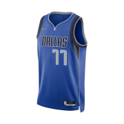Nike Luka Doncic Dallas Mavericks Diamond Icon Edition Dri-Fit NBA Swingman Jersey Game Royal College Navy