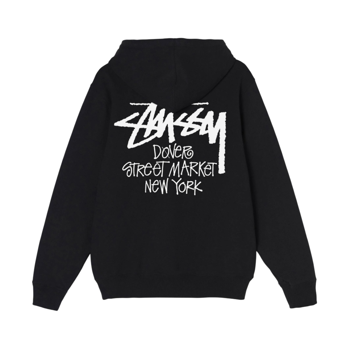 스투시 스탁 도버 스트리트 마켓 뉴욕 후드 집업 블랙 2022(Stussy Stock DSM New York Zip Hoodie Black 2022) - 2