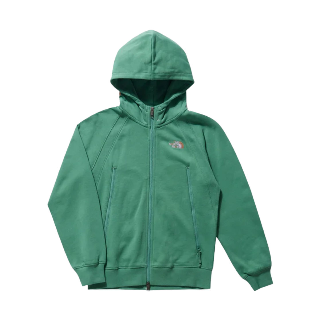 (유스) 노스페이스 x 클랏 집 후드 그린((Youth) The North Face x Clot Zip Hoodie Green) - 1