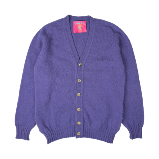 - Howlin Shaggy Bear Cardigan Purple Eyes