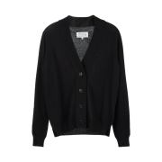 (W) Maison Margiela Wool Cardigan Black