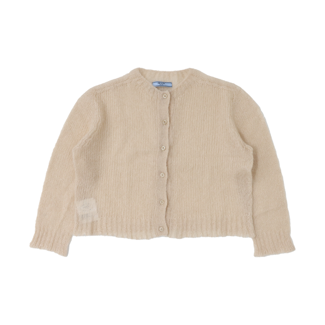IT2QMO444P5J Prada Mohair Cardigan in Beige