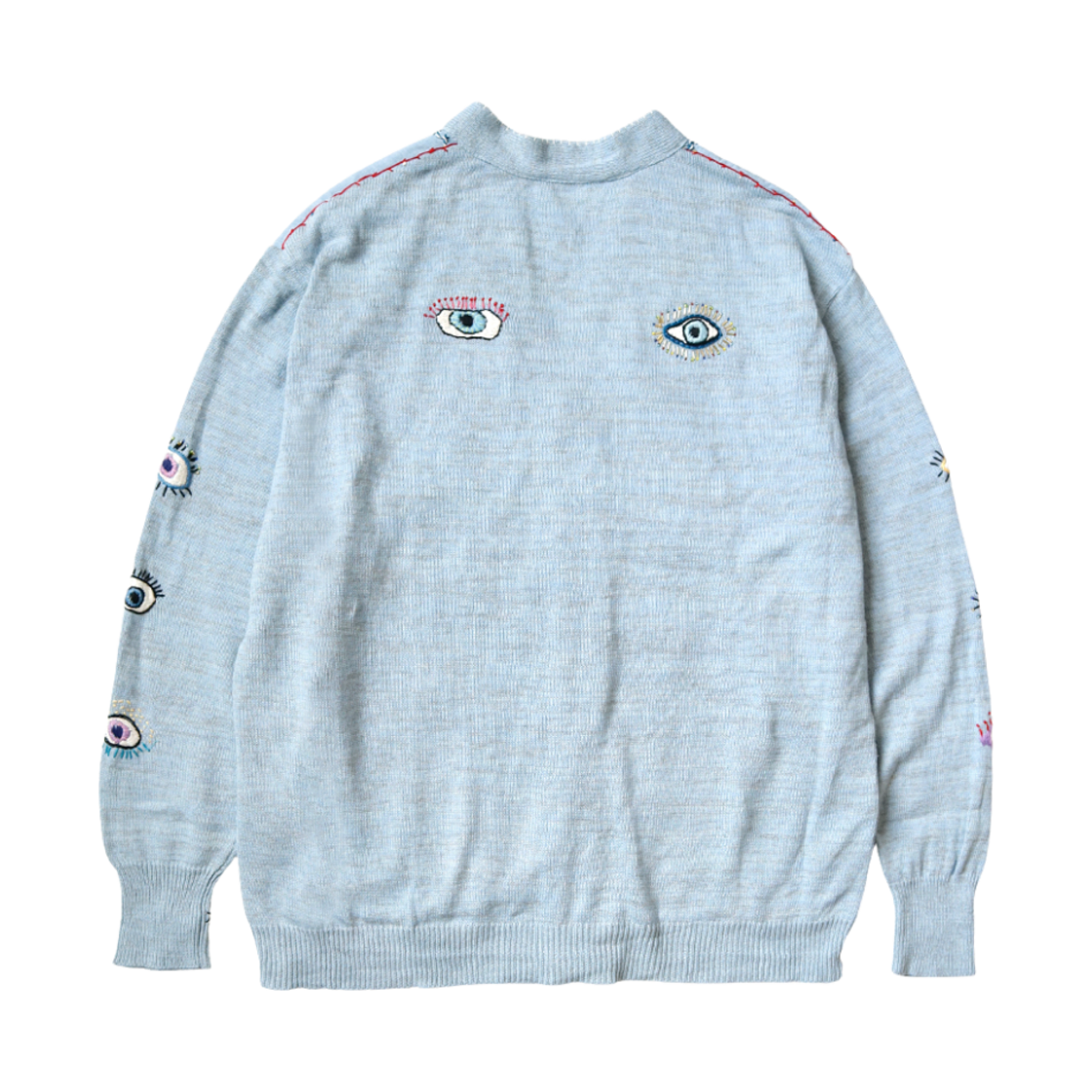 캐피탈 니트 x 샴브레이 가디건 스피크이지 자수 색소폰(Kapital Knit x Chambray Cardigan Speakeasy Embroidery Saxophone) - 2