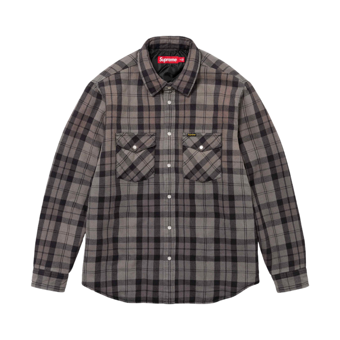슈프림 퀼티드 플란넬 스냅 셔츠 블랙 - 24SS(Supreme Quilted Flannel Snap Shirt Black - 24SS) - 1