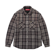 Supreme Quilted Flannel Snap Shirt Black - 24SS